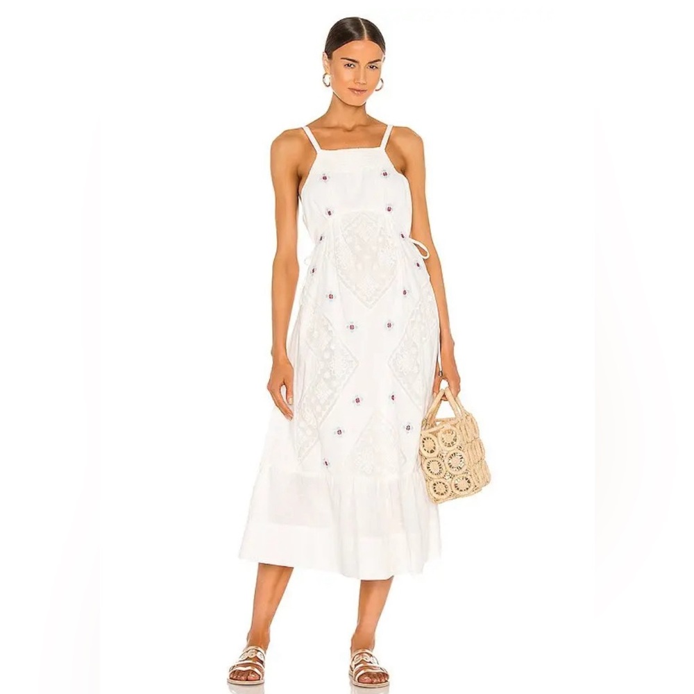 NWT FREE PEOPLE dewdrop maxi dress ivory WHITE